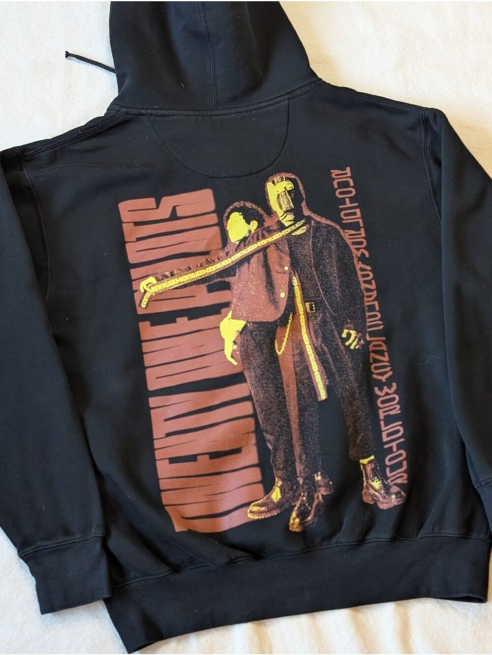 Twenty One Pilots Clancy World Tour 2024 Black Graphic Zip Hoodie Men's Medium
